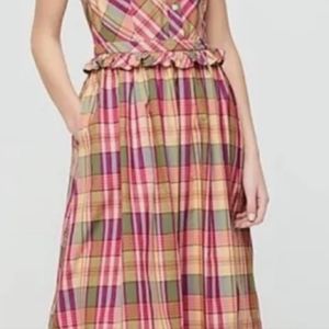 J Crew plaid dress size 8